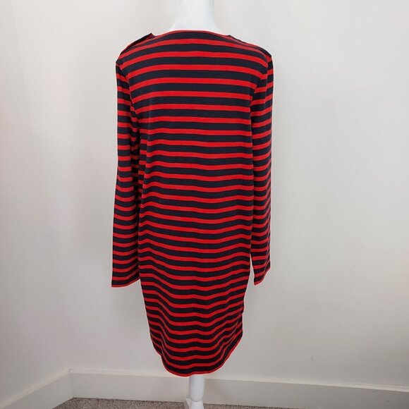 Boden Sophie Breton Navy/Red Striped Dress Size 8 - Picture 3 of 11